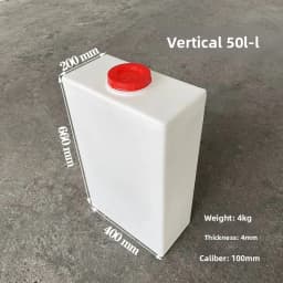 60L PE Plastic Square Water Tank for Food Trucks and RVs Large-Capacity Household Water Storage Barrel with Lid