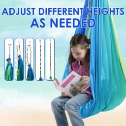 Sensory Swing Comfortable Kids Sensory Hammock Holds up to 200 lbs Indoor Cuddle Swing with 360° Swivel Hardware for Children