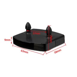 50PCS Plastic Connector Furniture Accessories Plastic Bed Slat End Caps Holders for Holding Securing Wooden Slats Bed Base