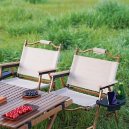 1Pcs Recliner Folding Chair Tray Drink Holder Portable Side Tray Breakfast Black Khaki Beach Chair Cup Holder