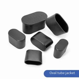 10 Pcs/Lot 30/40/50/60mm Lenght Oval Jacket PVC Cover Dan Chair Foot Furniture Accessories Thickened Wear-resistant Leg Durable