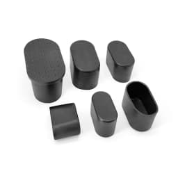 10 Pcs/Lot 30/40/50/60mm Lenght Oval Jacket PVC Cover Dan Chair Foot Furniture Accessories Thickened Wear-resistant Leg Durable