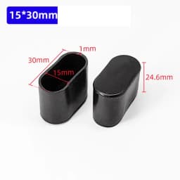 10 Pcs/Lot 30/40/50/60mm Lenght Oval Jacket PVC Cover Dan Chair Foot Furniture Accessories Thickened Wear-resistant Leg Durable