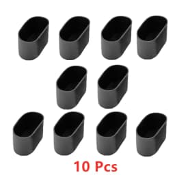10 Pcs/Lot 30/40/50/60mm Lenght Oval Jacket PVC Cover Dan Chair Foot Furniture Accessories Thickened Wear-resistant Leg Durable