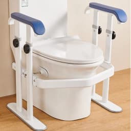 Elderly Dual Assist Handrail Anti-Slip Stable Frame No-Drill Adjustable Height Anti-Tip Safety Rail Durable Support