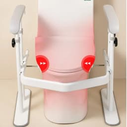 Elderly Dual Assist Handrail Anti-Slip Stable Frame No-Drill Adjustable Height Anti-Tip Safety Rail Durable Support