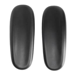 1 Pair PU Leather Office Home Computer Chair Replacement Pressure Relief Arm Pads Caps Armrest Univeral 4" 5.5" Mounting Hole