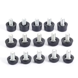 10Pc M6*10mm Thread Height Adjustable Leveling Chair Leg Feet Furniture Mat Screw-in Base Sofa Bed Cabinet Table Floor Protector