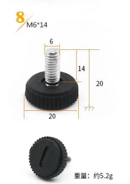 8pc/pack Anti-skid Furniture Adjustable Bolt Chair Feet Level Floor Protector Leg Pad Base M8 M6 Sofa Cabinet Table Mute Damping
