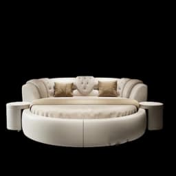 European Style Large Double Bed Round Modern Minimalist Princess Double Bed Luxury Human Camas De Dormitorio Bedroom Furniture