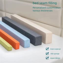 Bed Extender Headboard Pillow, Mattress Gap Filler, Closed Gap Between Mattress Headboard and Wall Bed Cushion, Sofa Pad