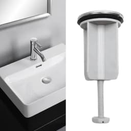 Commercially Wash Basin Plug Wash Basin Plug Wash Basin Plug 4.0 Cm Diameter Copper Cover Grey Colour Portable