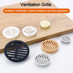 4Pcs Round Cabinet Air Duct Vent Plastic Louver Mesh Hole Plug Decoration Cover Wardrobe Grille Ventilation Systems 35/50mm