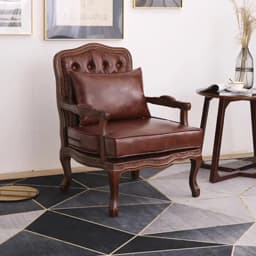 European and American solid wood retro sofa chair single leisure coffee shop to negotiate tiger chair bed and breakfast