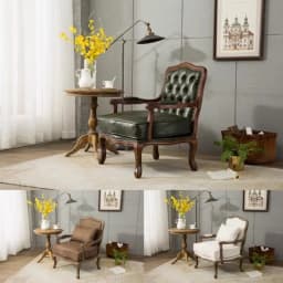 European and American solid wood retro sofa chair single leisure coffee shop to negotiate tiger chair bed and breakfast