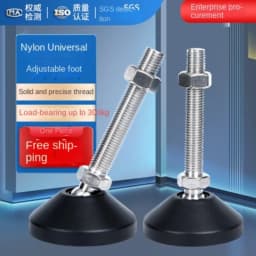 New Adjustable Leg Thread Type Adjustable Levelling Feet Swivel Base Articulating Leveling Legs Furniture Support Leg M8 M10 M12