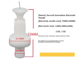7/14 Pcs Electrode Holder Round for Powder Coating Gun Spare Parts Nozzle of Gema Easy Select Powder Coating Guns