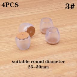 4pcs Furniture Table Feet sofa Pads Protection rubber Non-slip Thicken PVC Wear-resistant Chair Leg Caps Wood Floor Protectors