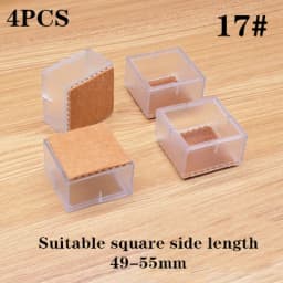 4pcs Furniture Table Feet sofa Pads Protection rubber Non-slip Thicken PVC Wear-resistant Chair Leg Caps Wood Floor Protectors