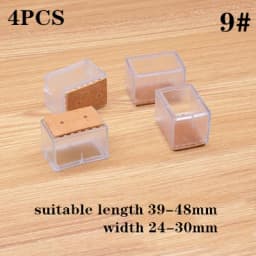 4pcs Furniture Table Feet sofa Pads Protection rubber Non-slip Thicken PVC Wear-resistant Chair Leg Caps Wood Floor Protectors