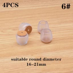 4pcs Furniture Table Feet sofa Pads Protection rubber Non-slip Thicken PVC Wear-resistant Chair Leg Caps Wood Floor Protectors