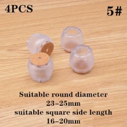 4pcs Furniture Table Feet sofa Pads Protection rubber Non-slip Thicken PVC Wear-resistant Chair Leg Caps Wood Floor Protectors