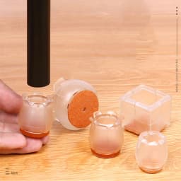 4pcs Furniture Table Feet sofa Pads Protection rubber Non-slip Thicken PVC Wear-resistant Chair Leg Caps Wood Floor Protectors