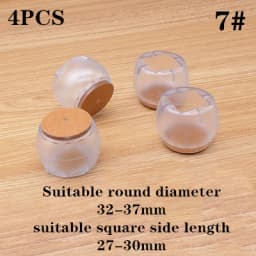 4pcs Furniture Table Feet sofa Pads Protection rubber Non-slip Thicken PVC Wear-resistant Chair Leg Caps Wood Floor Protectors