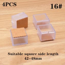 4pcs Furniture Table Feet sofa Pads Protection rubber Non-slip Thicken PVC Wear-resistant Chair Leg Caps Wood Floor Protectors