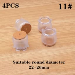 4pcs Furniture Table Feet sofa Pads Protection rubber Non-slip Thicken PVC Wear-resistant Chair Leg Caps Wood Floor Protectors