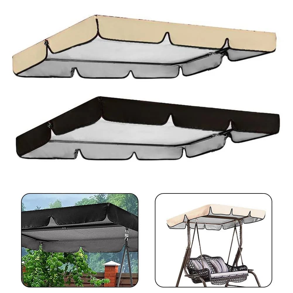 Outdoor Swing Chair Canopy Courtyard Waterproof Swing Garden Patio Furniture Dust Cover Dustproof Swing Sunshade