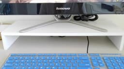 Desktop Computer Taller Stand Office Desktop Shelf Monitor Screen Storage Base Notes