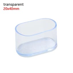4Pcs New Oval Shape Chair Leg Caps Furniture Feet Silicone Pads Non-Slip Covers Floor Protectors Cups Socks Furniture Accessory