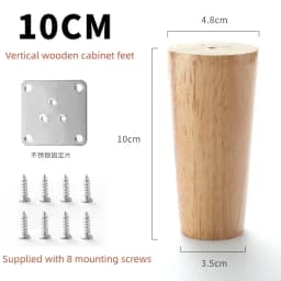 4Pcs Wooden Furniture Legs Tapered Feet Stool Sofa Table Computer Desk Furniture Legs Furniture Accessories Replacement Feet