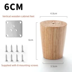 4Pcs Wooden Furniture Legs Tapered Feet Stool Sofa Table Computer Desk Furniture Legs Furniture Accessories Replacement Feet