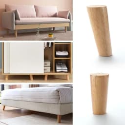 4Pcs Wooden Furniture Legs Tapered Feet Stool Sofa Table Computer Desk Furniture Legs Furniture Accessories Replacement Feet