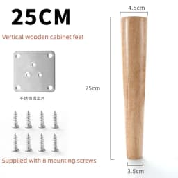 4Pcs Wooden Furniture Legs Tapered Feet Stool Sofa Table Computer Desk Furniture Legs Furniture Accessories Replacement Feet