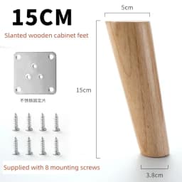 4Pcs Wooden Furniture Legs Tapered Feet Stool Sofa Table Computer Desk Furniture Legs Furniture Accessories Replacement Feet