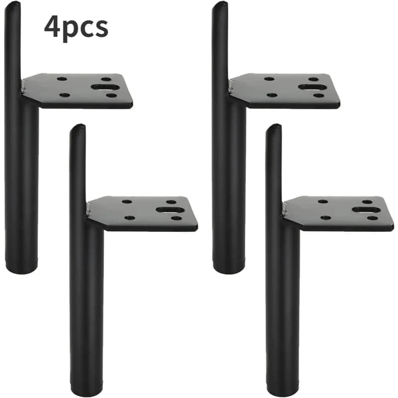 4pcs Chair Base Custom Made Matt Black Textural Furniture Accessories For Cabinet Stylish Metal Iron Sofa Stands 15cm 20cm