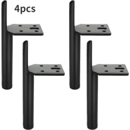 4pcs Chair Base Custom Made Matt Black Textural Furniture Accessories For Cabinet Stylish Metal Iron Sofa Stands 15cm 20cm