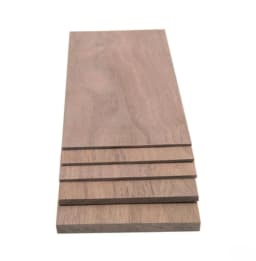 Length:200mm Width:100mm 5pcs Black walnut veneer Polished Walnut DIY Handmade Wood Slices