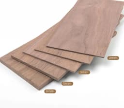 Length:200mm Width:100mm 5pcs Black walnut veneer Polished Walnut DIY Handmade Wood Slices