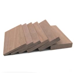 Length:200mm Width:100mm 5pcs Black walnut veneer Polished Walnut DIY Handmade Wood Slices