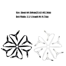 12 Clips Adjustable Elastic Bed Sheet Holder Mattress Clip Fasteners Cover Blankets Non-Slip Fixing Strap Grippers