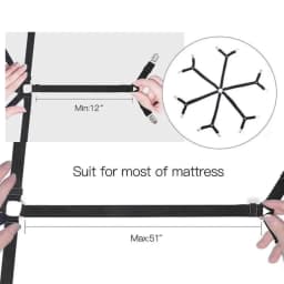 12 Clips Adjustable Elastic Bed Sheet Holder Mattress Clip Fasteners Cover Blankets Non-Slip Fixing Strap Grippers