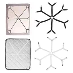 12 Clips Adjustable Elastic Bed Sheet Holder Mattress Clip Fasteners Cover Blankets Non-Slip Fixing Strap Grippers