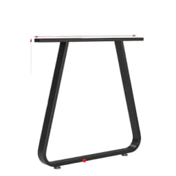 Iron Art Support Feet High-Temperature Painted Bar Stand Single-Side Table Legs Stable Heavy-Duty Table Parts Contemporary Style
