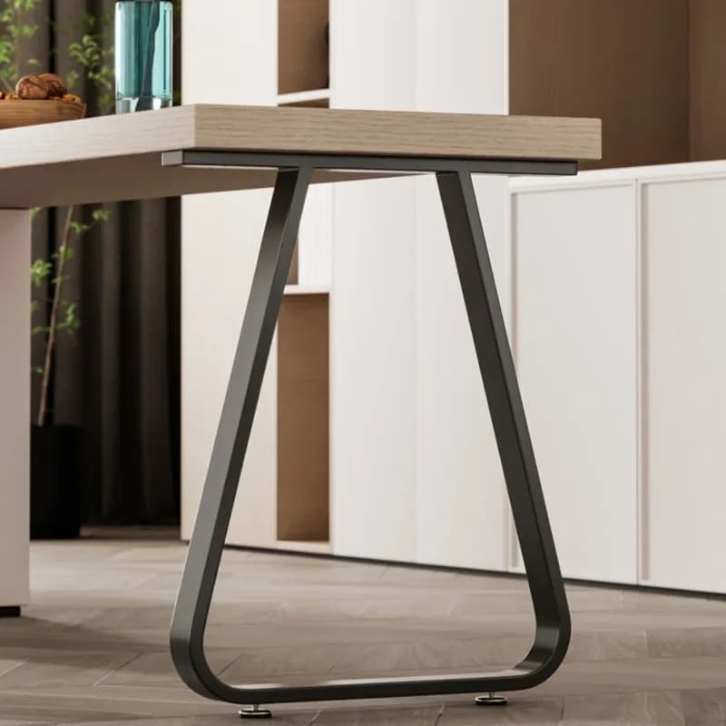 Iron Art Support Feet High-Temperature Painted Bar Stand Single-Side Table Legs Stable Heavy-Duty Table Parts Contemporary Style