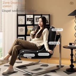 Modern Accent Chair, Mid-Century Style Lounge Chair with Metal Frame , Stylish Leisure Chair for Living Room, Bedroom