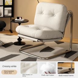 Modern Accent Chair, Mid-Century Style Lounge Chair with Metal Frame , Stylish Leisure Chair for Living Room, Bedroom